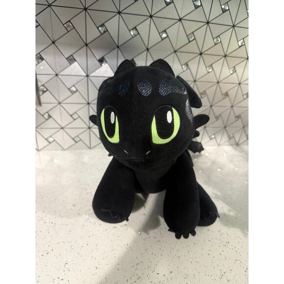 2019 Build A Bear How To Train Your Dragon 12” Toothless With Wings - Picture 1 of 11